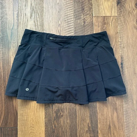Lululemon Black Pace Rival Skirt - Picture 1 of 3